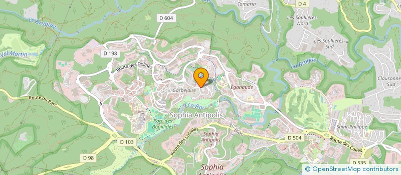 localisation de l'entreprise MONSIEUR CALVIN POULSEN  VALBONNE