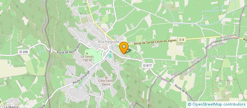 localisation de l'entreprise MONSIEUR CALVIN SINI  ROCHEGUDE