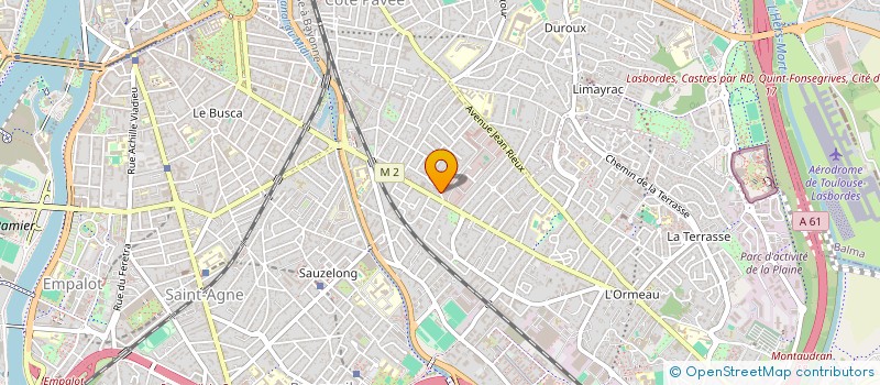 localisation de l'entreprise MONSIEUR CALVIN SYLVESTRE  TOULOUSE