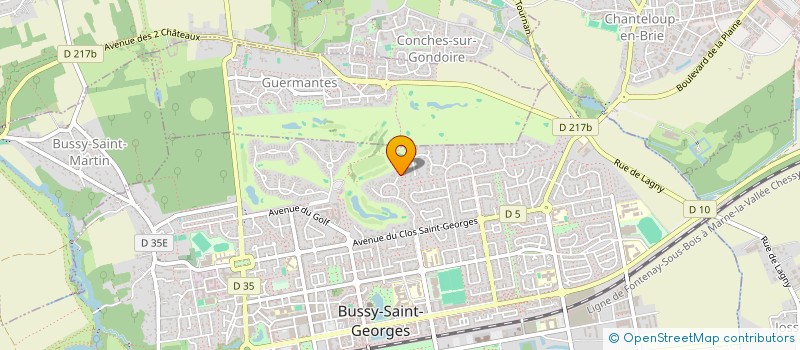 localisation de l'entreprise MONSIEUR CALVIN TRAN  BUSSY-SAINT-GEORGES