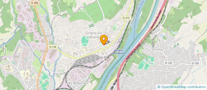 localisation de l'entreprise MONSIEUR CALVIN UTRERA  GRIGNY-SUR-RHONE