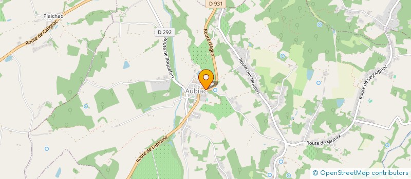 localisation de l'entreprise MONSIEUR CALYPSO BLAU  AUBIAC