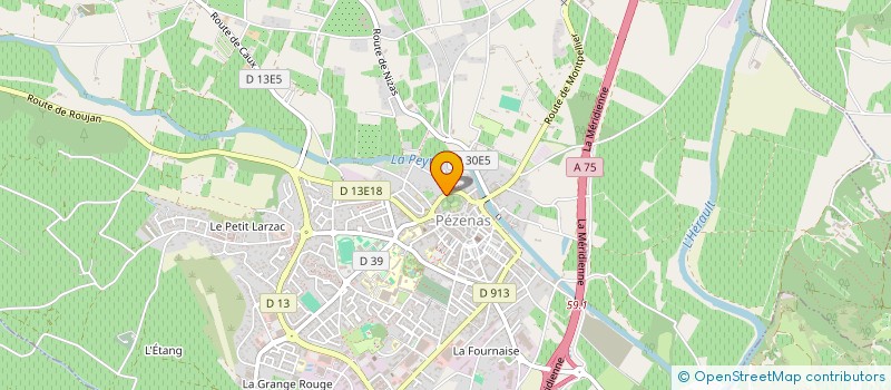 localisation de l'entreprise MONSIEUR CAMEL CORDOVA  PEZENAS