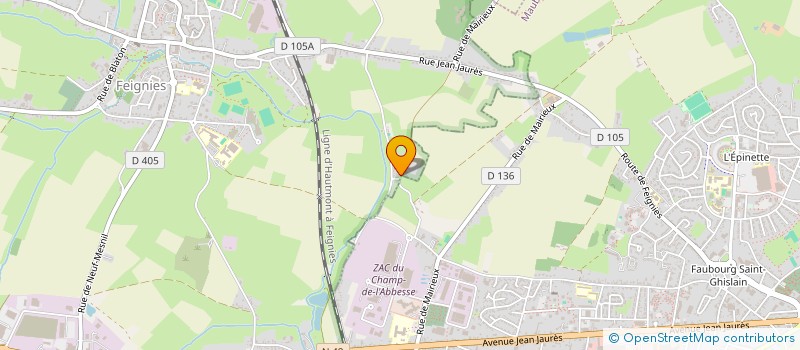 localisation de l'entreprise MONSIEUR CAMERON BARTHELEMY  FEIGNIES