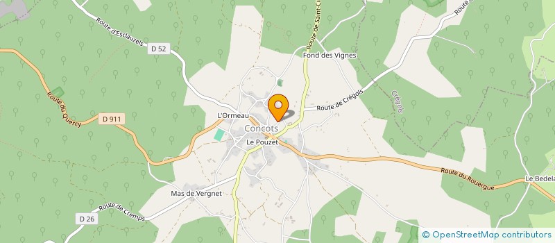 localisation de l'entreprise MONSIEUR CAMERON CHARLES  CONCOTS