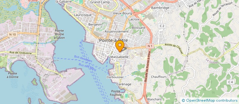 localisation de l'entreprise MONSIEUR CAMERON DODDS à POINTE A PITRE