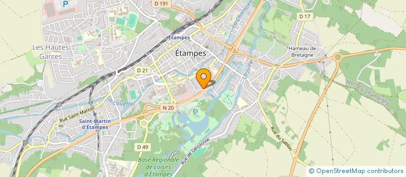 localisation de l'entreprise MONSIEUR CAMERON GERARD-DENIAU  ETAMPES