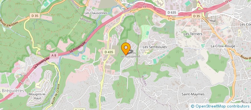 localisation de l'entreprise MONSIEUR CAMERON GUIGO  VALLAURIS