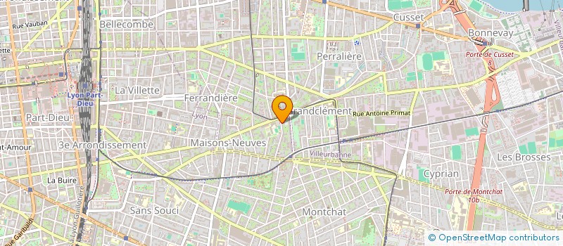 localisation de l'entreprise MONSIEUR CAMIL MOUFFOK PIEPLU  VILLEURBANNE