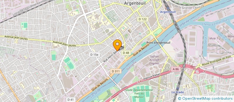 localisation de l'entreprise MONSIEUR CAMILLE ADAM  ARGENTEUIL