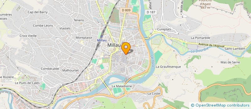 localisation de l'entreprise MONSIEUR CAMILLE AIGOUY  MILLAU