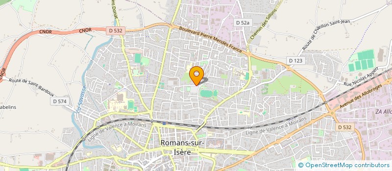 localisation de l'entreprise MONSIEUR CAMILLE ALAZET à ROMANS-SUR-ISERE