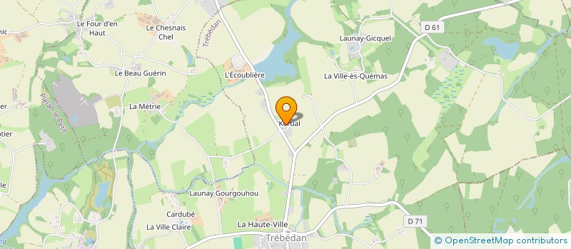 localisation de l'entreprise MONSIEUR CAMILLE AUFFRET  TREBEDAN