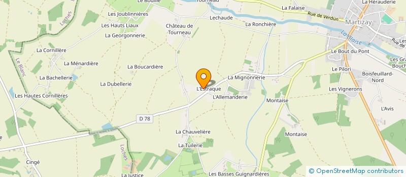 localisation de l'entreprise MONSIEUR CAMILLE AUGRAS à MARTIZAY
