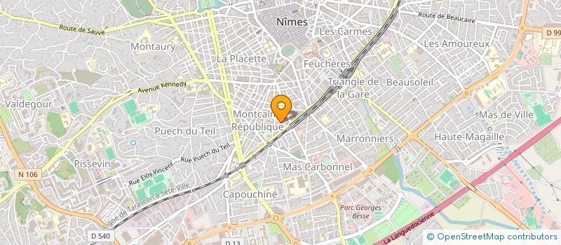 localisation de l'entreprise MONSIEUR CAMILLE BAUMARD  NIMES