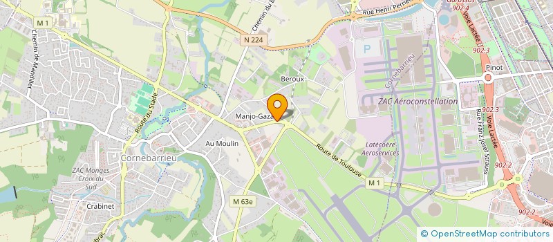 localisation de l'entreprise MONSIEUR CAMILLE BELHAOUARI  MONDONVILLE