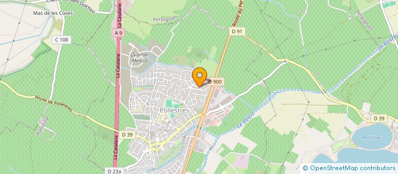 localisation de l'entreprise MONSIEUR CAMILLE BENDINE  POLLESTRES