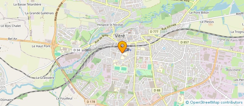 localisation de l'entreprise MONSIEUR CAMILLE BESSE  VITRE