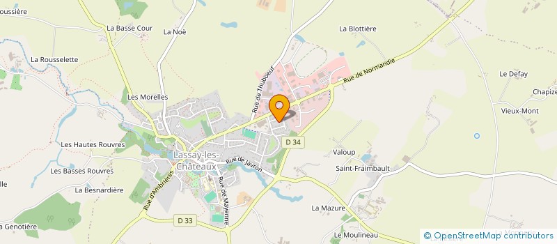 localisation de l'entreprise MONSIEUR CAMILLE BEUNARD  LASSAY-LES-CHATEAUX