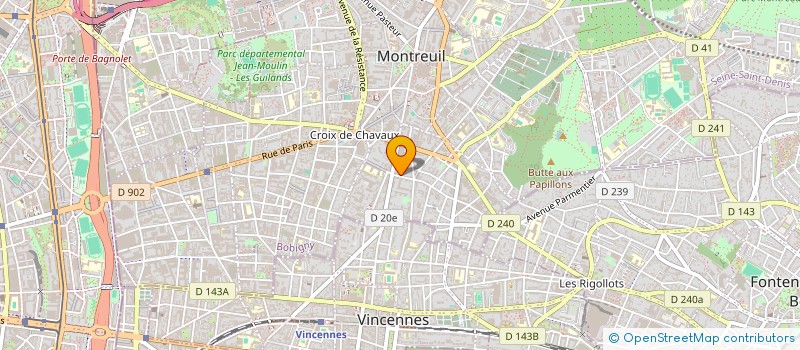 localisation de l'entreprise MONSIEUR CAMILLE BIROT à MONTREUIL