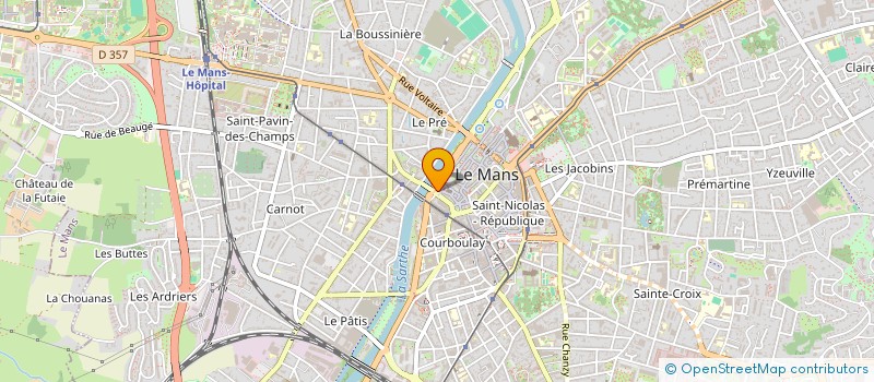 localisation de l'entreprise MONSIEUR CAMILLE BLANC  LE MANS