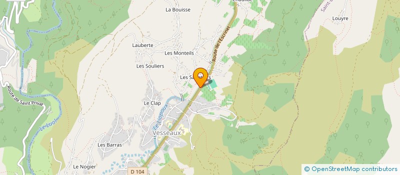 localisation de l'entreprise MONSIEUR CAMILLE BOUSREZ  VESSEAUX