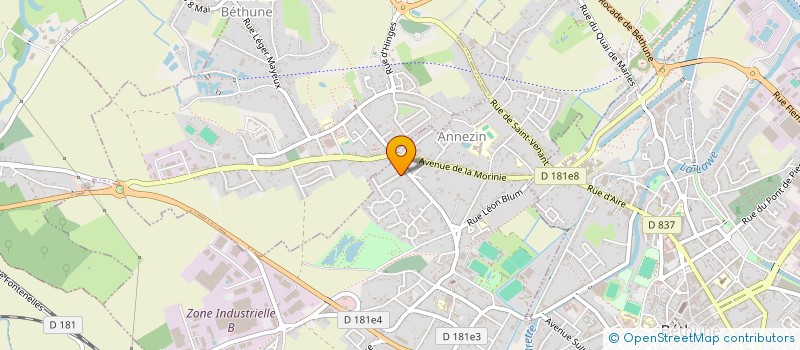 localisation de l'entreprise MONSIEUR CAMILLE BOUXIN  ANNEZIN