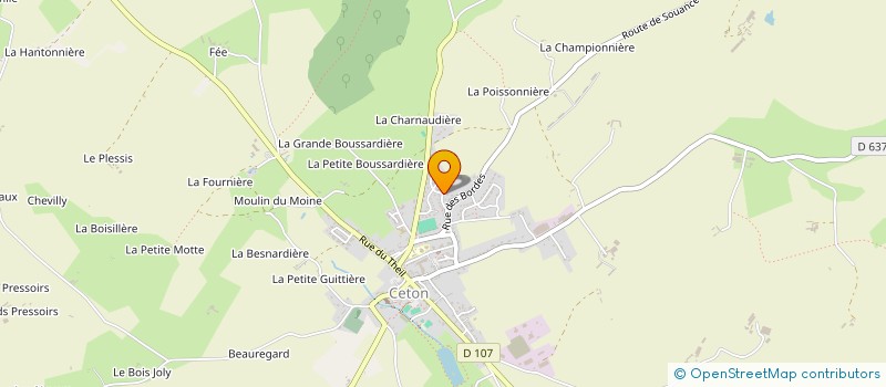 localisation de l'entreprise MONSIEUR CAMILLE CHARTRAIN à CETON