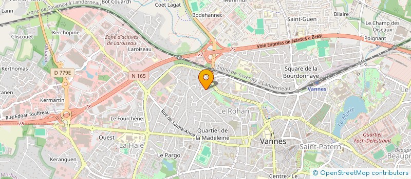 localisation de l'entreprise MONSIEUR CAMILLE CHASSE à VANNES