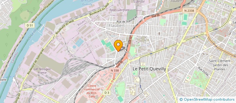 localisation de l'entreprise MONSIEUR CAMILLE CHAUVET  LE PETIT-QUEVILLY