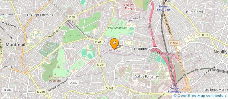 localisation de l'entreprise MONSIEUR CAMILLE CISSE à MONTREUIL