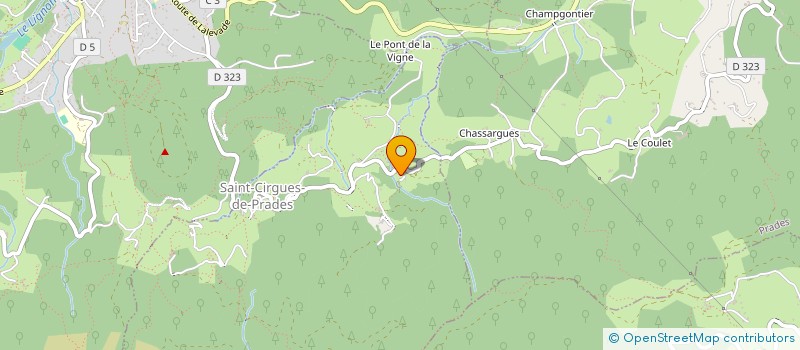 localisation de l'entreprise MONSIEUR CAMILLE CONSTANTIN à SAINT-CIRGUES-DE-PRADES
