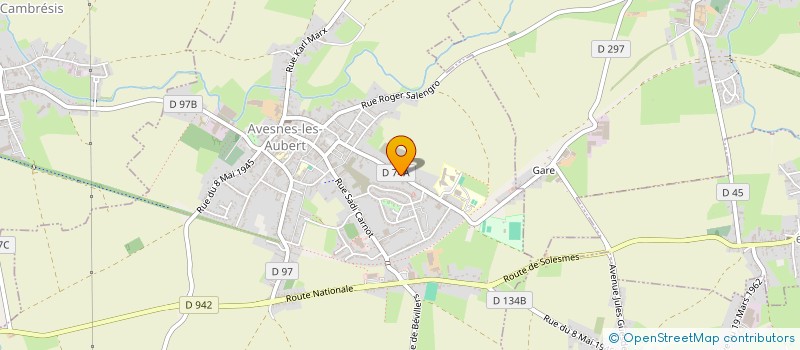 localisation de l'entreprise MONSIEUR CAMILLE CORDONNIER  AVESNES-LES-AUBERT