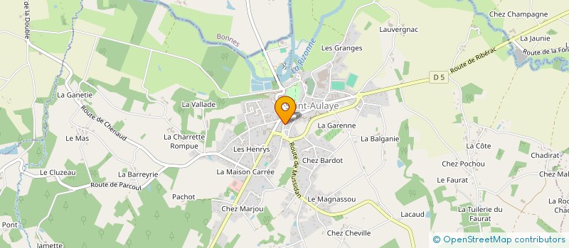 localisation de l'entreprise MONSIEUR CAMILLE COULON  SAINT AULAYE-PUYMANGOU