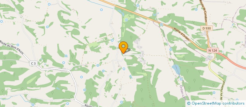 localisation de l'entreprise MONSIEUR CAMILLE COUSIN  ORDAN-LARROQUE