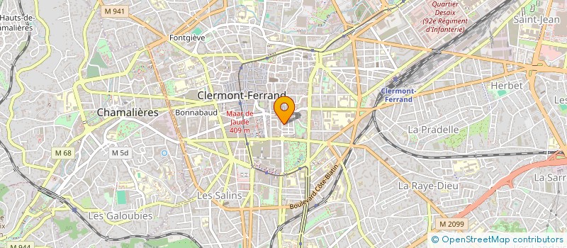 localisation de l'entreprise MONSIEUR CAMILLE CROIZET  CLERMONT-FERRAND