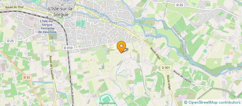 localisation de l'entreprise MONSIEUR CAMILLE CRUZ  L'ISLE-SUR-LA-SORGUE