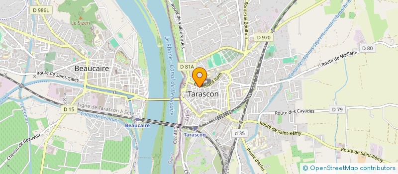 localisation de l'entreprise MONSIEUR CAMILLE CUISSARD  TARASCON