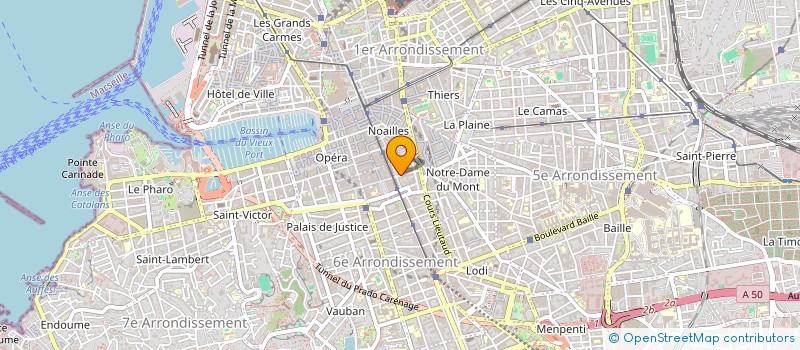 localisation de l'entreprise MONSIEUR CAMILLE DARRASSE  MARSEILLE 6