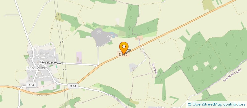 localisation de l'entreprise MONSIEUR CAMILLE DAUZET  HARDIVILLERS