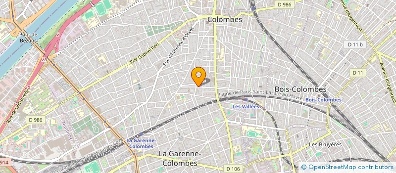 localisation de l'entreprise MONSIEUR CAMILLE DELAPLACE à COLOMBES