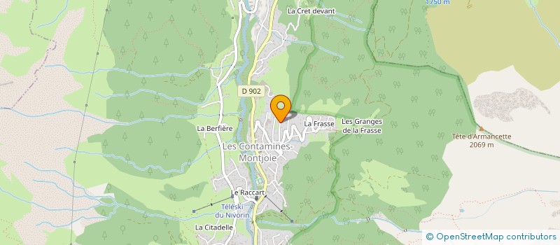 localisation de l'entreprise MONSIEUR CAMILLE DEMARGNE  LES CONTAMINES-MONTJOIE