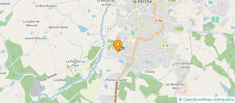 localisation de l'entreprise MONSIEUR CAMILLE DENANOT à SAINT-YRIEIX-LA-PERCHE