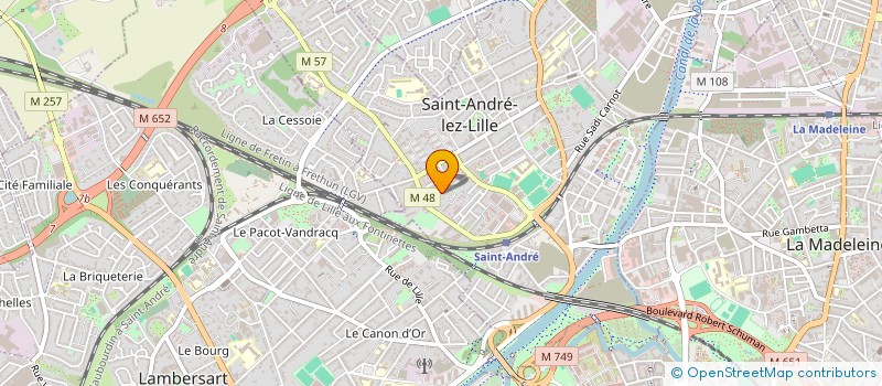 localisation de l'entreprise MONSIEUR CAMILLE DIJOUX  SAINT-ANDRE-LEZ-LILLE