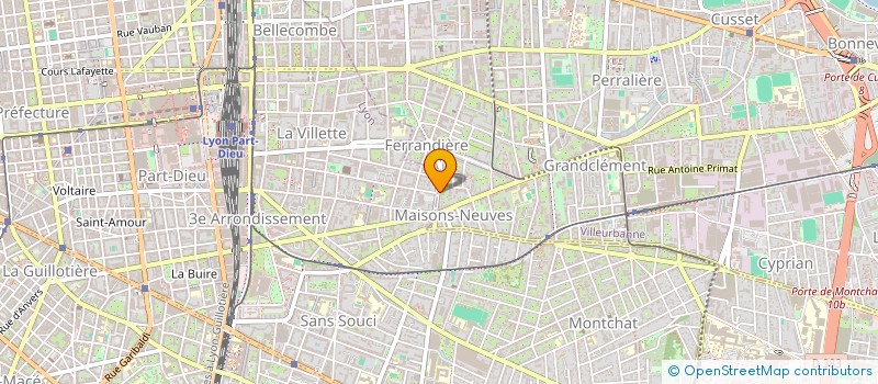 localisation de l'entreprise MONSIEUR CAMILLE DUBOIS  VILLEURBANNE