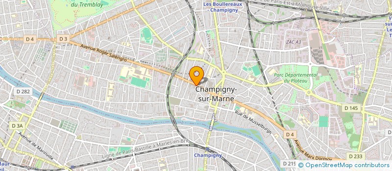 localisation de l'entreprise MONSIEUR CAMILLE DUBOURG à CHAMPIGNY-SUR-MARNE