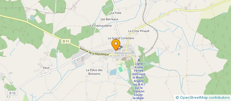 localisation de l'entreprise MONSIEUR CAMILLE DUPOUX à PELLEVOISIN