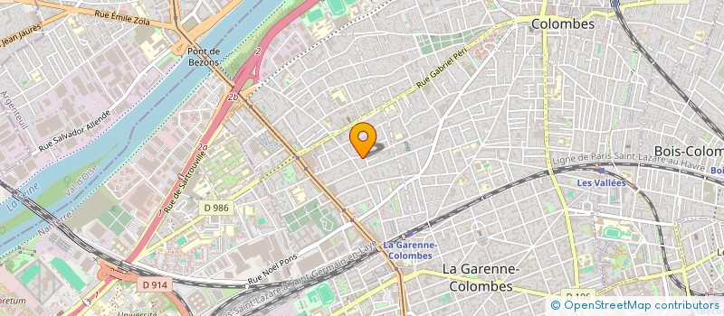 localisation de l'entreprise MONSIEUR CAMILLE DUPRE LA TOUR à COLOMBES