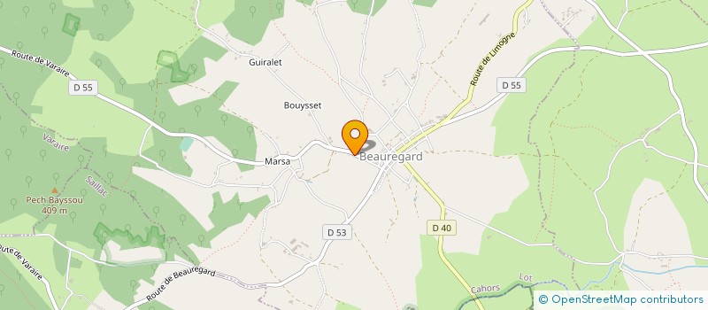 localisation de l'entreprise MONSIEUR CAMILLE ESCOUBET  BEAUREGARD