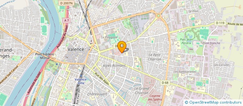 localisation de l'entreprise MONSIEUR CAMILLE FABBRI à VALENCE